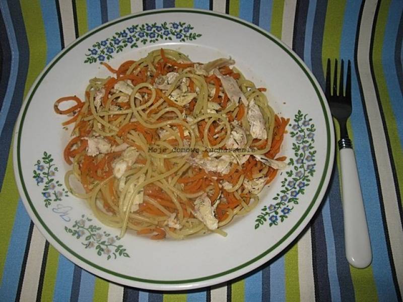 Spaghetti makaronowo-marchewkowe
