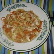 Spaghetti makaronowo-marchewkowe