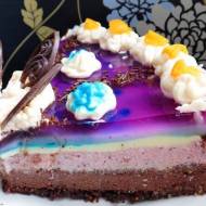 Tort czekoladowo-  malinowy
