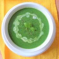 Cykl wielkanocny: Zupa krem ze szparagów, szpinaku i bazylii (Crema di asparagi, spinaci e basilico)