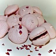 Cytrynowo-różane wegańskie bezy