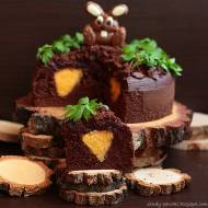 Kakaowy tort z marchewką (bez glutenu, cukru białego, laktozy)