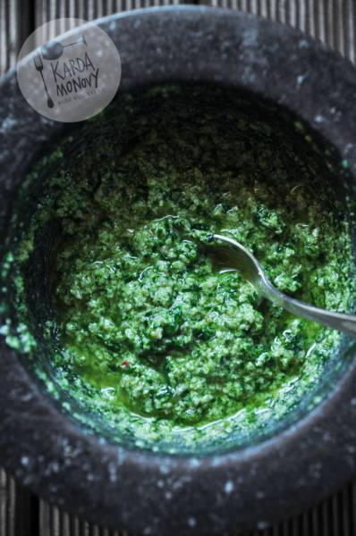 Pesto z rzeżuchą i natką pietruszki