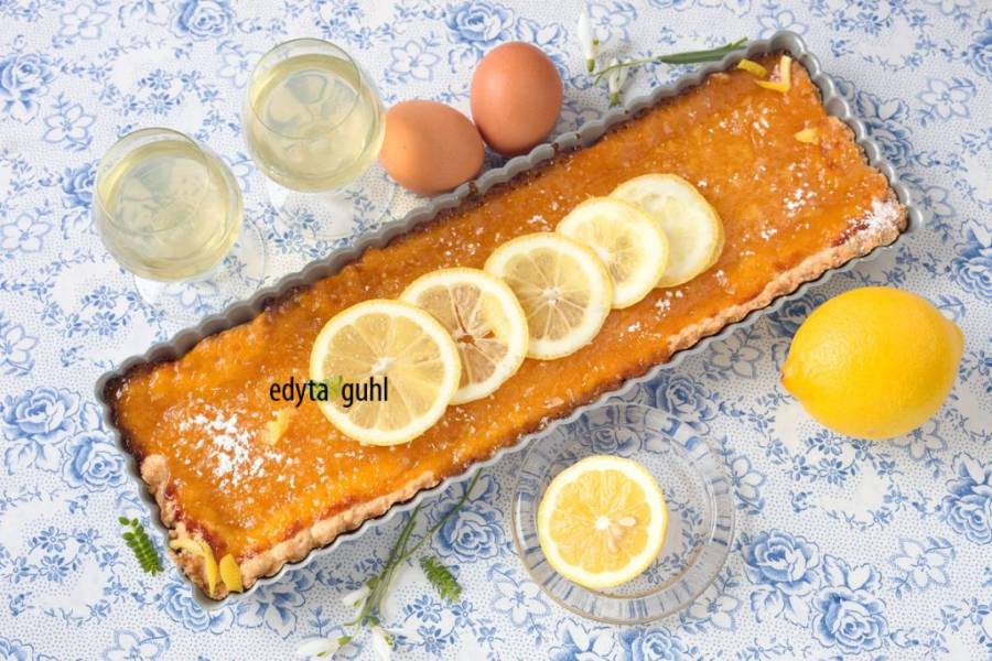 Tarte au citron Madame de Dumont, czyli tarta cudownie cytrynowa