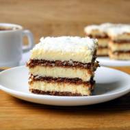 Ciasto bez pieczenia – kokosowa zebra