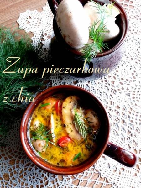 Zupa pieczarkowa z chia