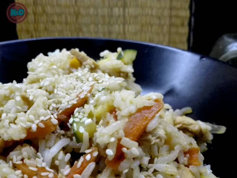 Ryz z cukinia i marchewka w 15 min