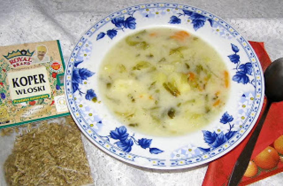 zupa ogórkowa z koprem włoskim...