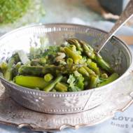 Zielone warzywa duszone w sosie maślanym / Butter braised green vegetables