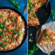 Zdrowa pizza orkiszowa z batatami i nerkowcami
