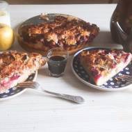 Tosca – szwedzkie ciasto z migdałami i rabarbarem