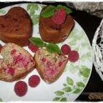 dietetyczne muffiny z malinami