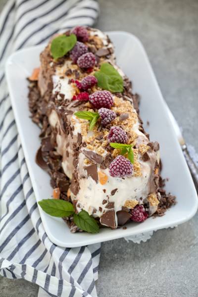 Ciasto lodowe sezamkowo - czekoladowe