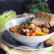 Szybka potrawka wiosenna z kurczakiem i szparagami / Easy spring asparagus and chicken stew