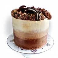 Kawowo-czekoladowe ombre... tort