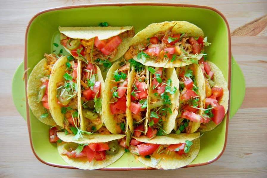 Tacos z limonkowo-miodowym kurczakiem