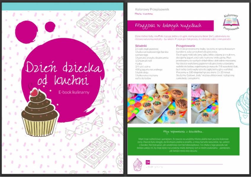Muffinki w lodowych wafelkach i e-book z okazji Dnia Dziecka