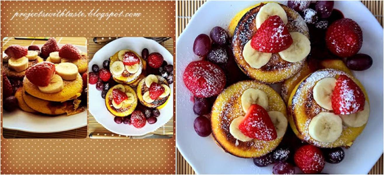 Mini naleśniki (zdrowsza wersja) / Mini pancakes (healthy version)