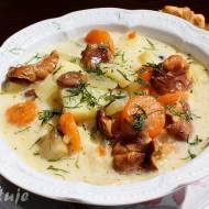 Zupa z kurek (kurkowa) z ziemniakami i koperkiem