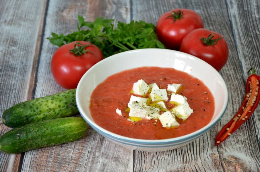 Szybkie gazpacho- zupa pomidorowa na zimno