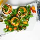 Spaghetti z warzywami zapiekane w kokilkach