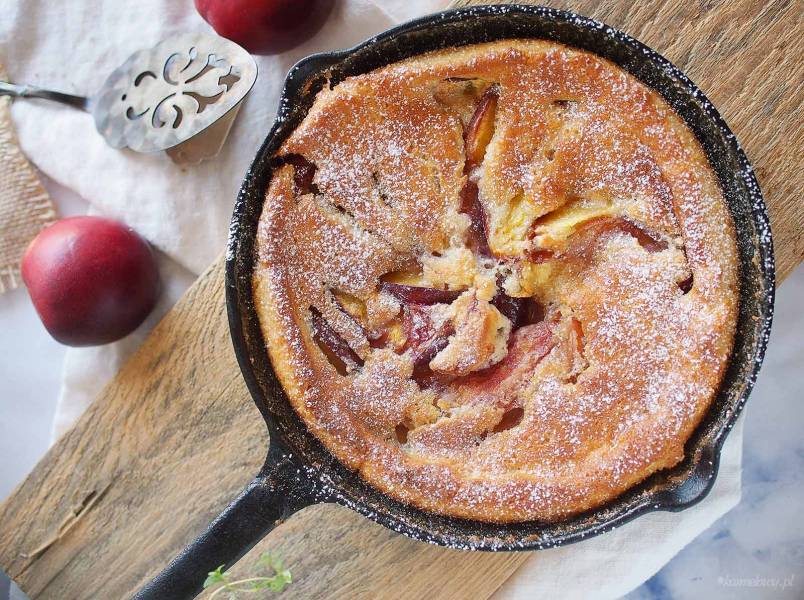 Łatwe ciasto z nektarynkami / Easy nectarine cobbler