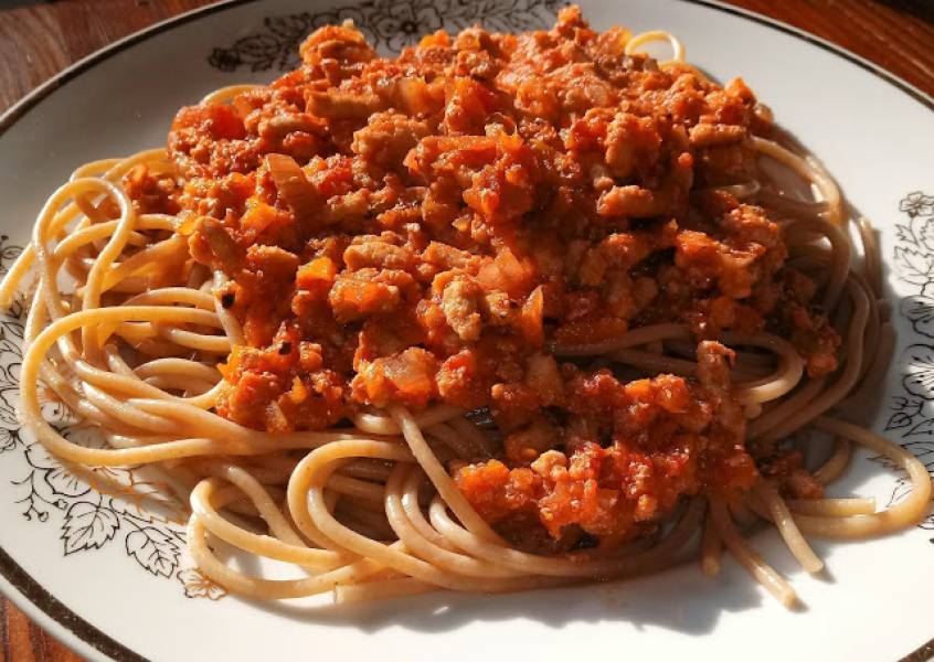spaghetti bez smażenia