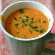 Coś dobrego dla jednego: kremowa zupa pomidorowa z ciecierzycą...