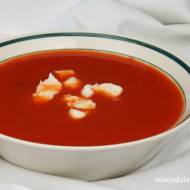 Zupa z pieczonej papryki i pomidorów