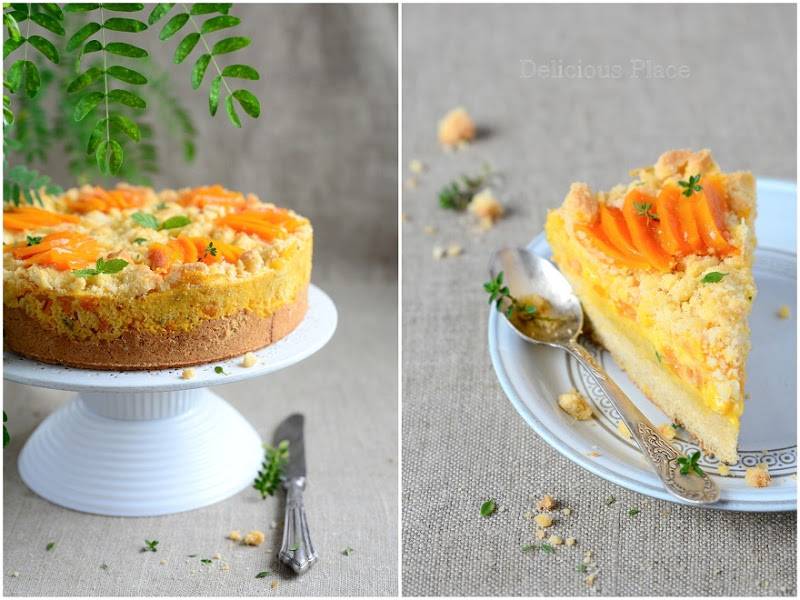 Placek budyniowy z dynią / Pudding cake with pumpkin