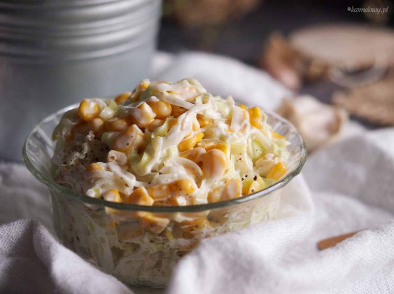 Surówka z pora z kukurydzą / Leek and corn salad