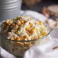 Surówka z pora z kukurydzą / Leek and corn salad