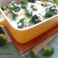 Brokuły zapiekane z serem pleśniowym