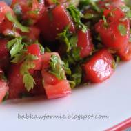 najprostsza sałatka z pomidorów