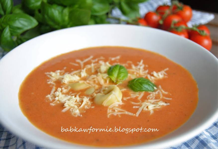 zupa krem z pieczonych pomidorów
