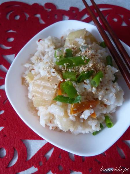 Kimchi bokumbap, czyli kimchi smażone z ryżem