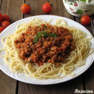 Spaghetti z sosem mięsno-warzywny