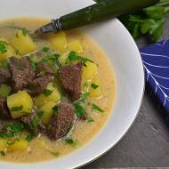 Zupa ziemniaczana z wołowiną - Supe me mish e patate