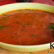 Prosta zupa pomidorowo-paprykowa