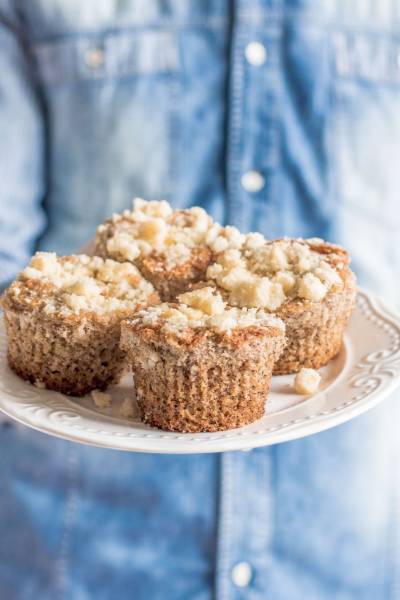 Muffiny bananowe z kruszonką