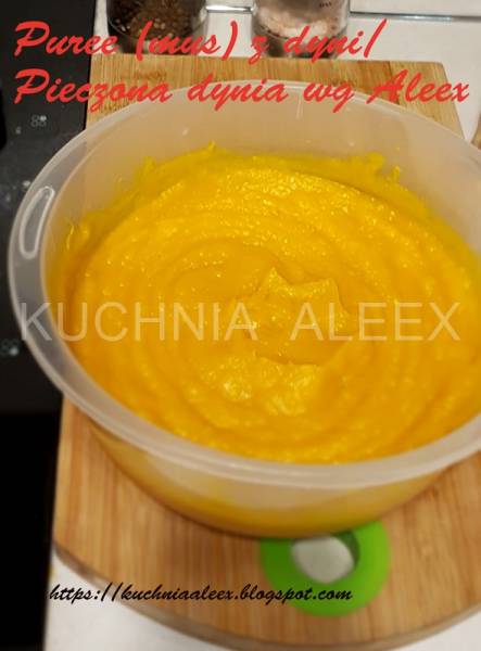 Puree (mus) z dyni/Pieczona dynia wg Aleex