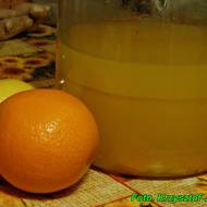 Nalewka cytrusowa ( na soku z pomarańczy i cytryn ).