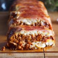 Lasagne mięsno-grzybowe w boczku / Bacon wrapped meat and mushroom lasagna