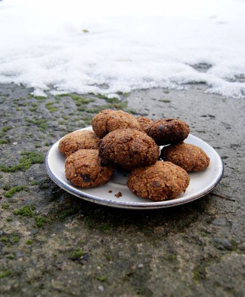 Pyszne ciasteczka gryczane z wiórkami kokosowymi i daktylami
