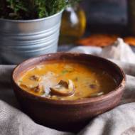 Węgierska zupa z mięsem i grzybami / Hungarian mushroom and meat soup
