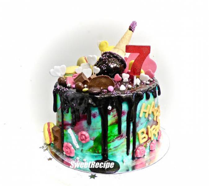 Dla wyjątkowej dziewczynki- zwariowany tort urodzinowy