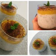 Kokosowy pudding z tapioki i chia z mango