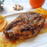 Pierś kaczki z sosem miodowo-imbirowym z pomarańczami (Petto d'anatra al zenzero, miele e arancia)