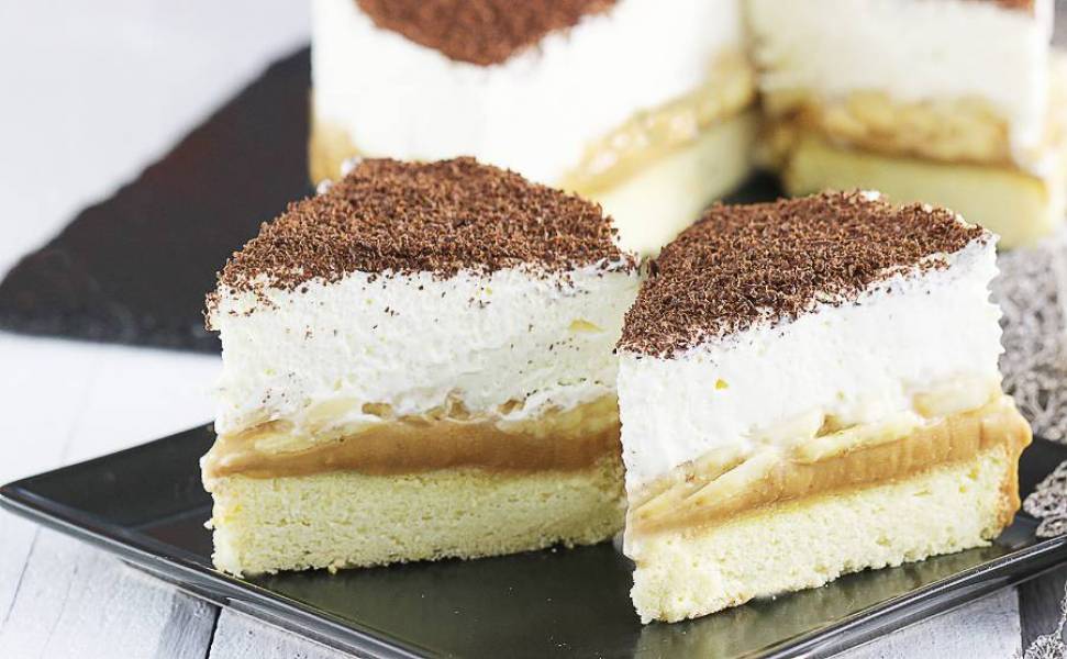 Ciasto banoffee na biszkopcie