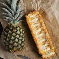Ciasto z mąki kokosowej z ananasem | FIT ciasto